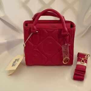 Valentino Orlando NWT top handle logo quilted bag